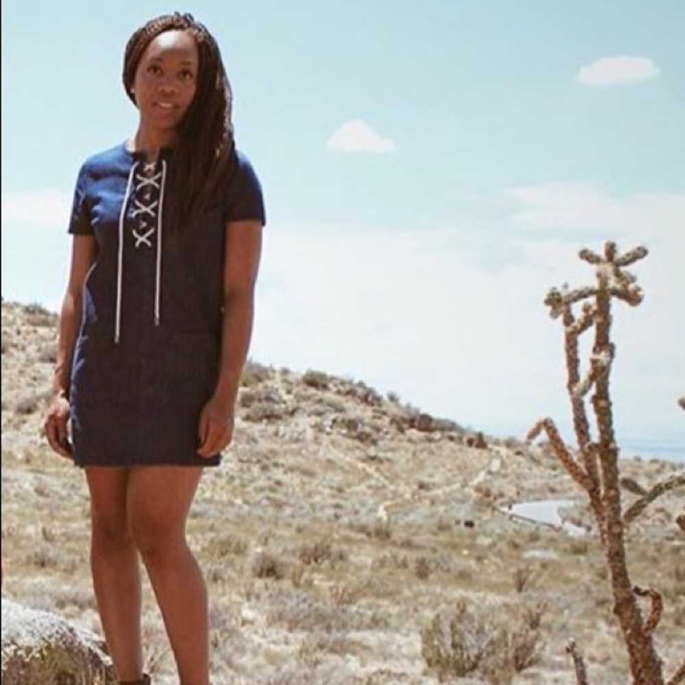 Forever 21 denim laced dress!💙